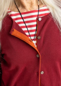 Strickjacke aus Bio-/Recycling-Baumwolle