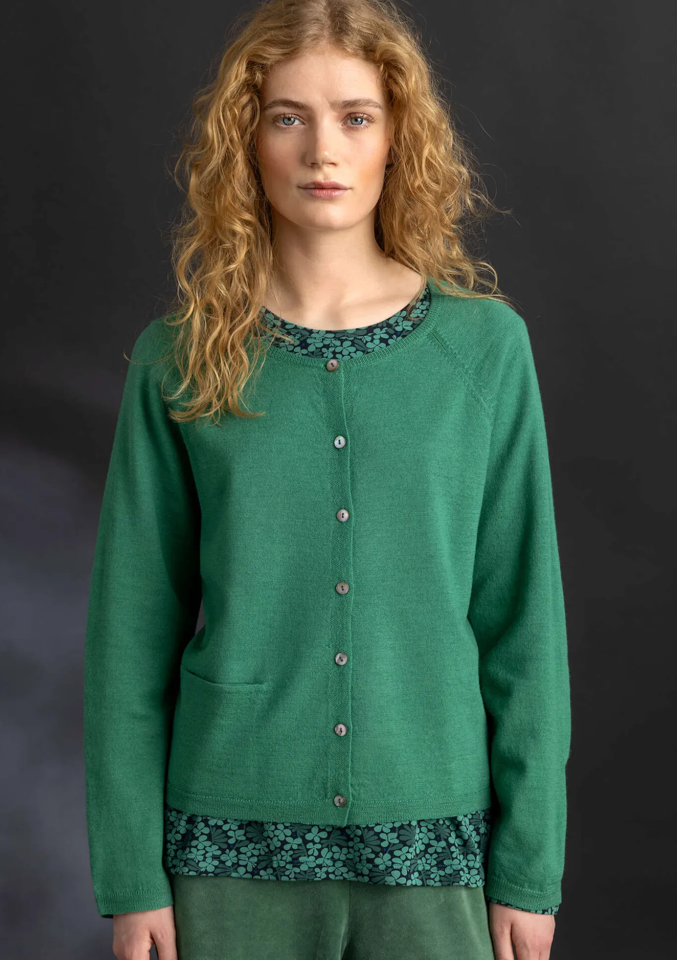 Strickjacke aus Bio-Wolle