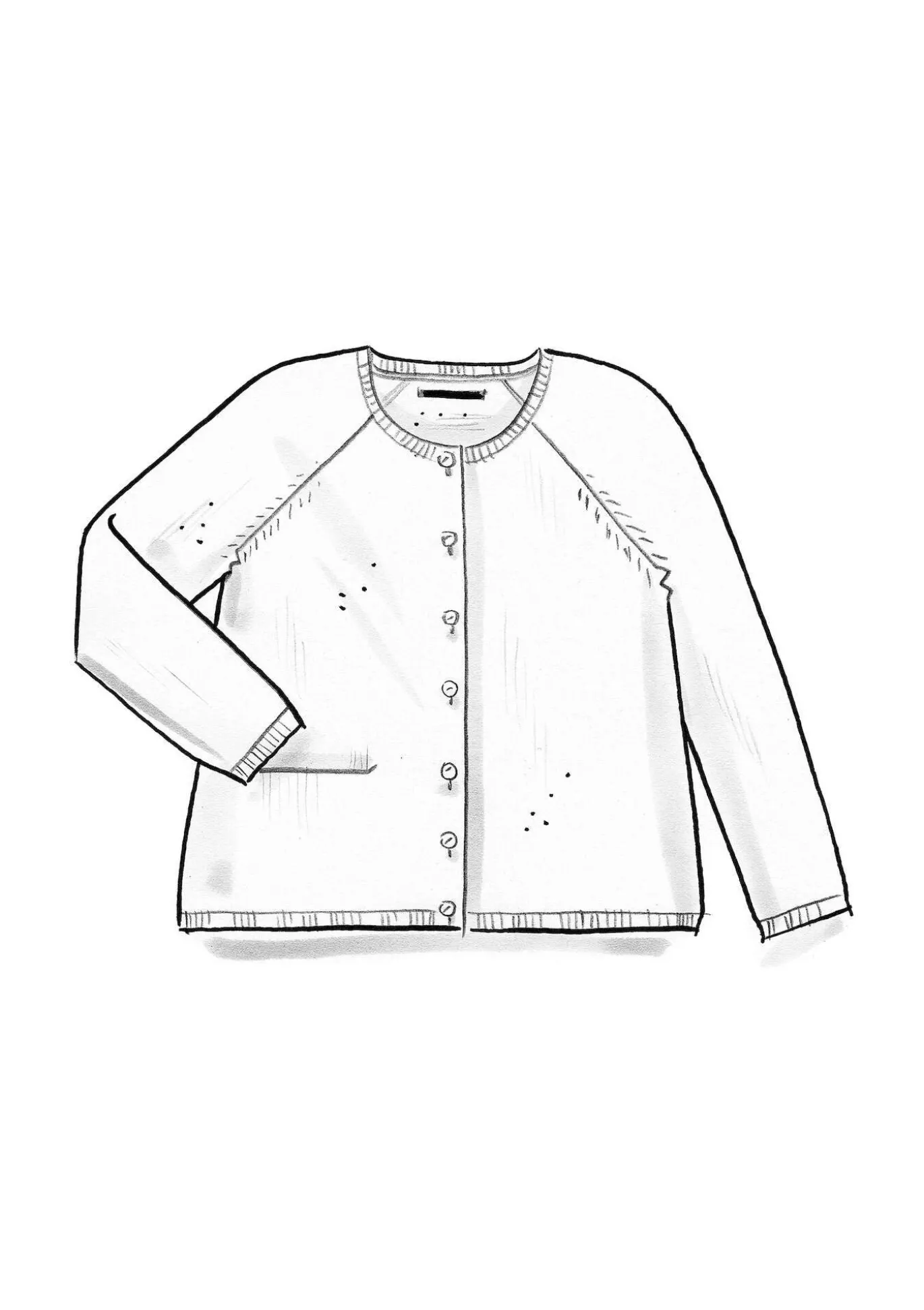 Strickjacke aus Bio-Wolle