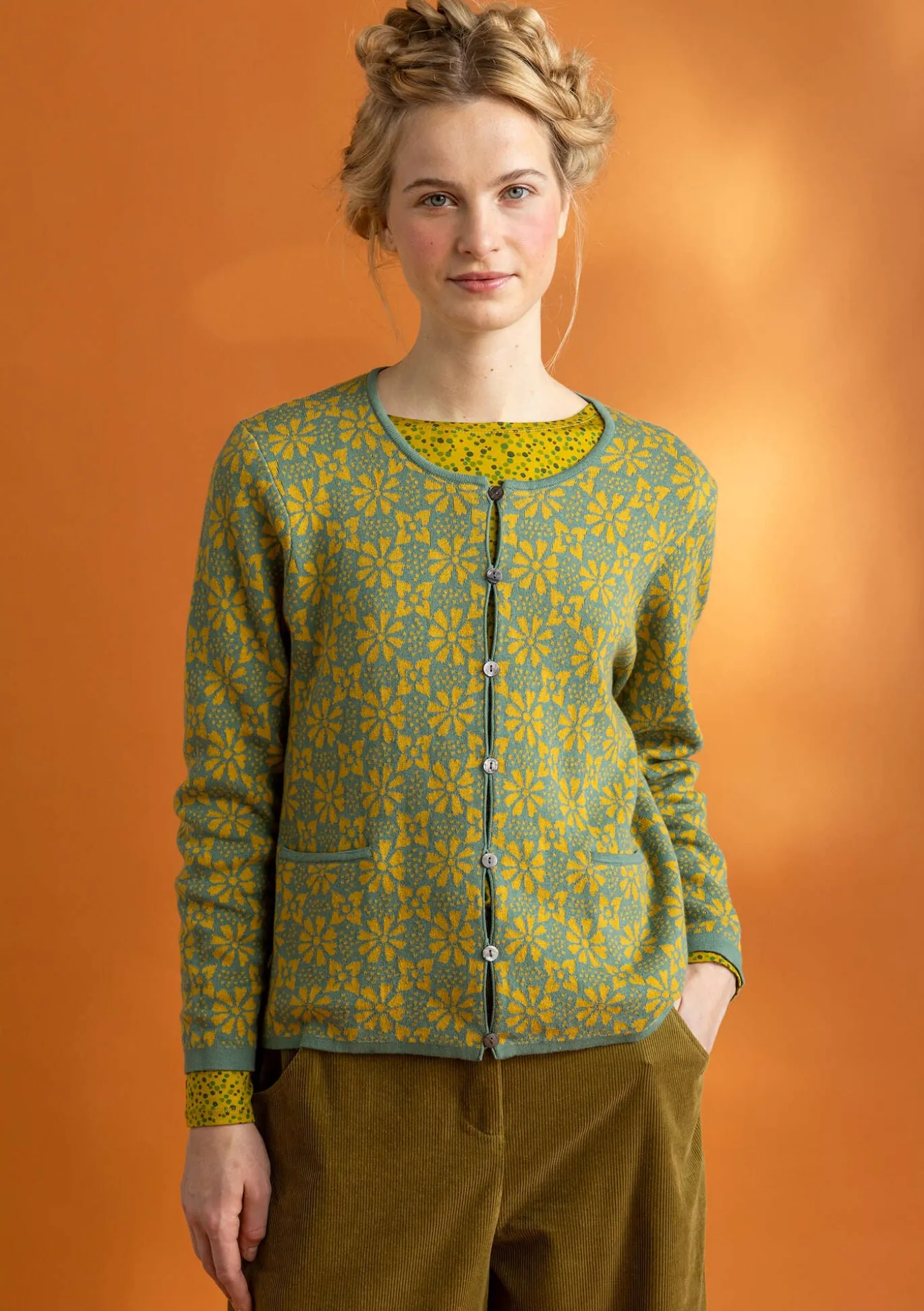 Strickjacke „Freja“ aus Bio-/Recycling-Baumwolle