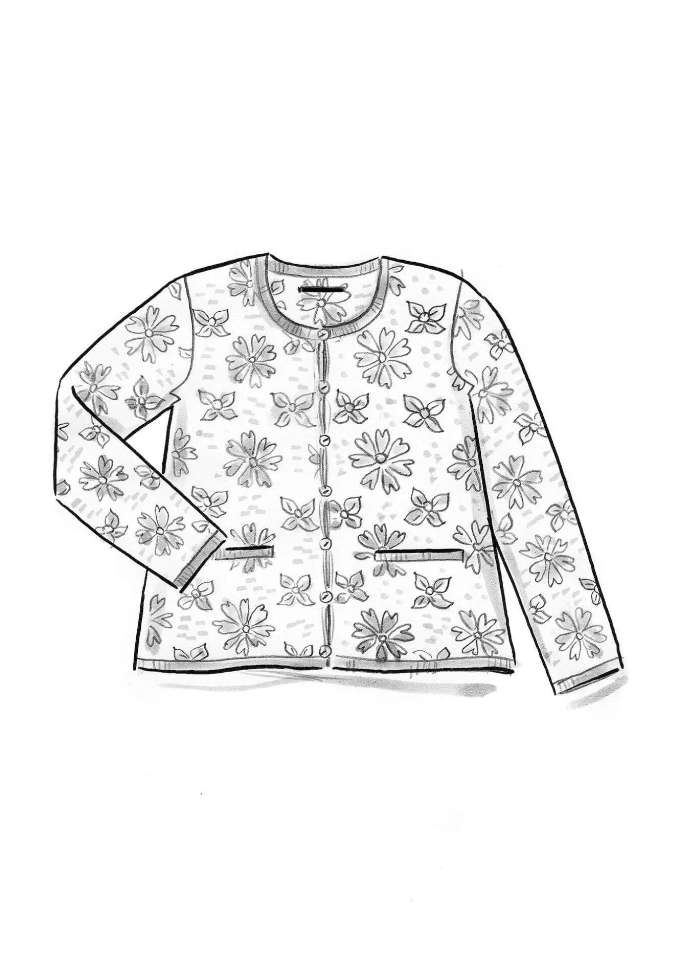 Strickjacke „Freja“ aus Bio-/Recycling-Baumwolle