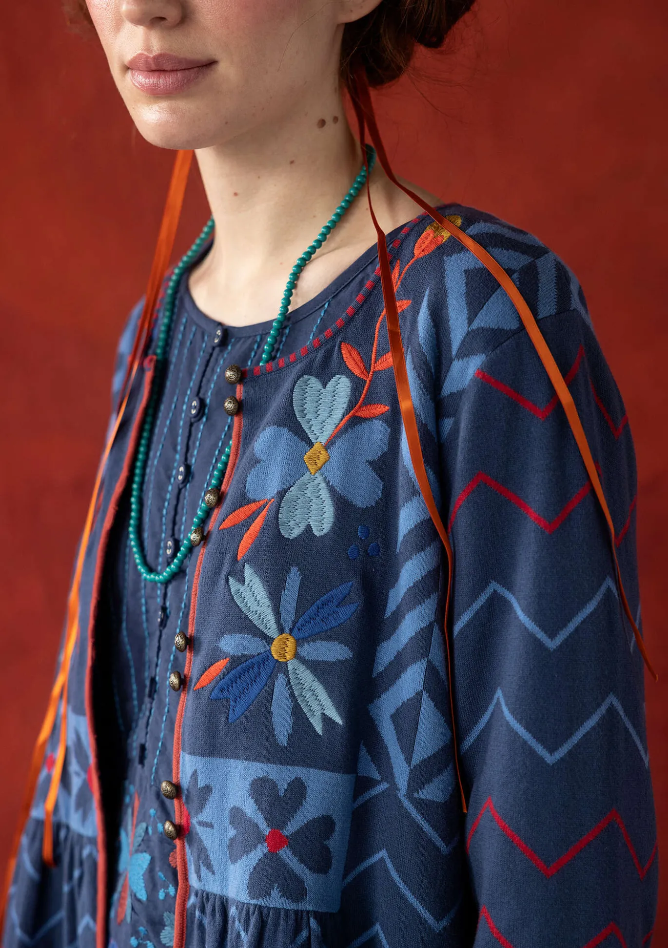 Strickjacke „Maria“ aus Bio-/Recycling-Baumwolle