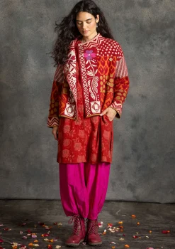 Strickjacke „Viktoria“ aus Baumwolle/Lammwolle