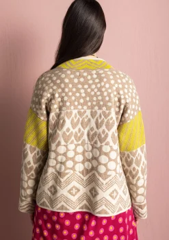 Strickjacke „Viktoria“ aus Baumwolle/Lammwolle