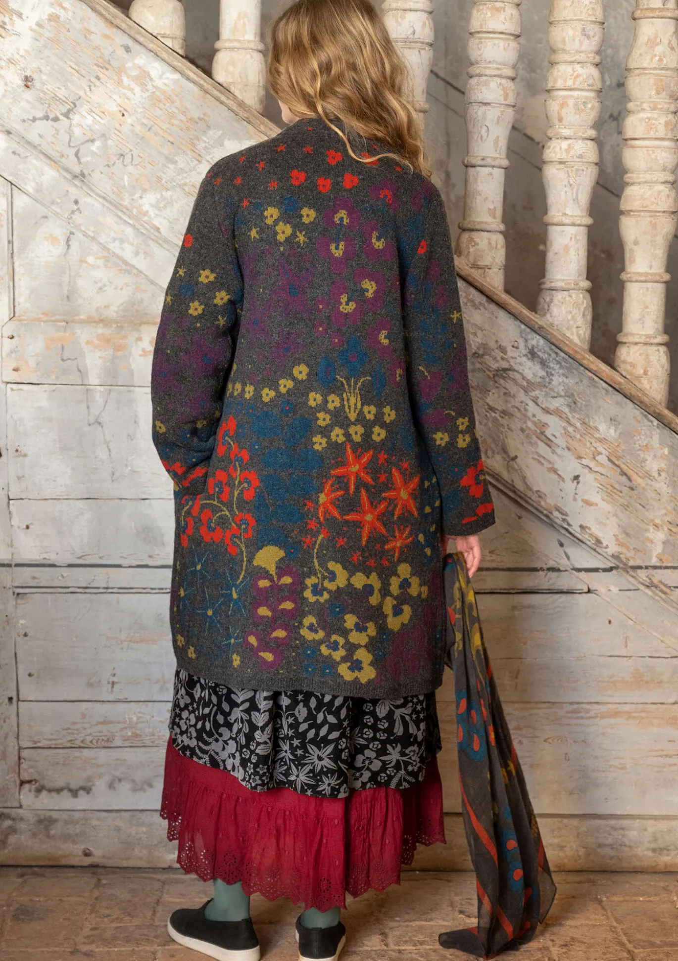 Strickmantel „Saga“ aus Recycling-Wolle