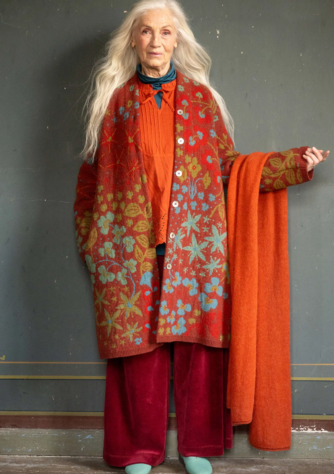 Strickmantel „Saga“ aus Recycling-Wolle