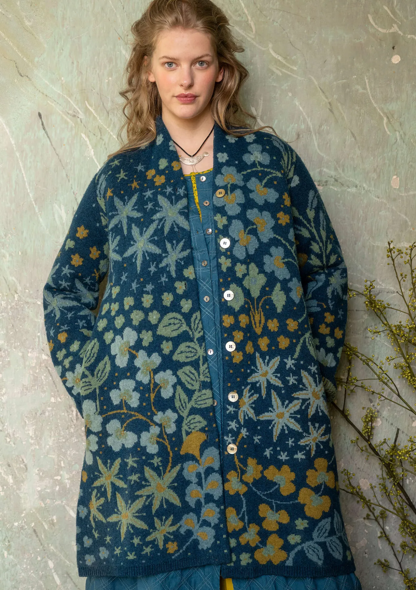 Strickmantel „Saga“ aus Recycling-Wolle