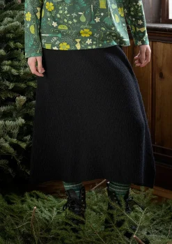 Strickrock „Vinternatt“ aus Bio- und Recycling-Baumwolle/Alpakawollgemisch