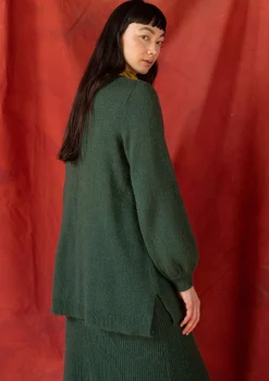 Stricktunika „Vinternatt“ aus Bio- und Recycling-Baumwolle/Alpakawollgemisch