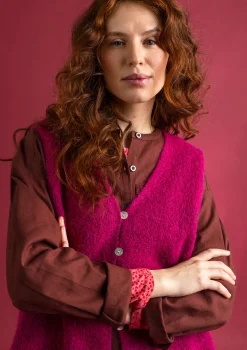 Strickweste aus Alpakagemisch