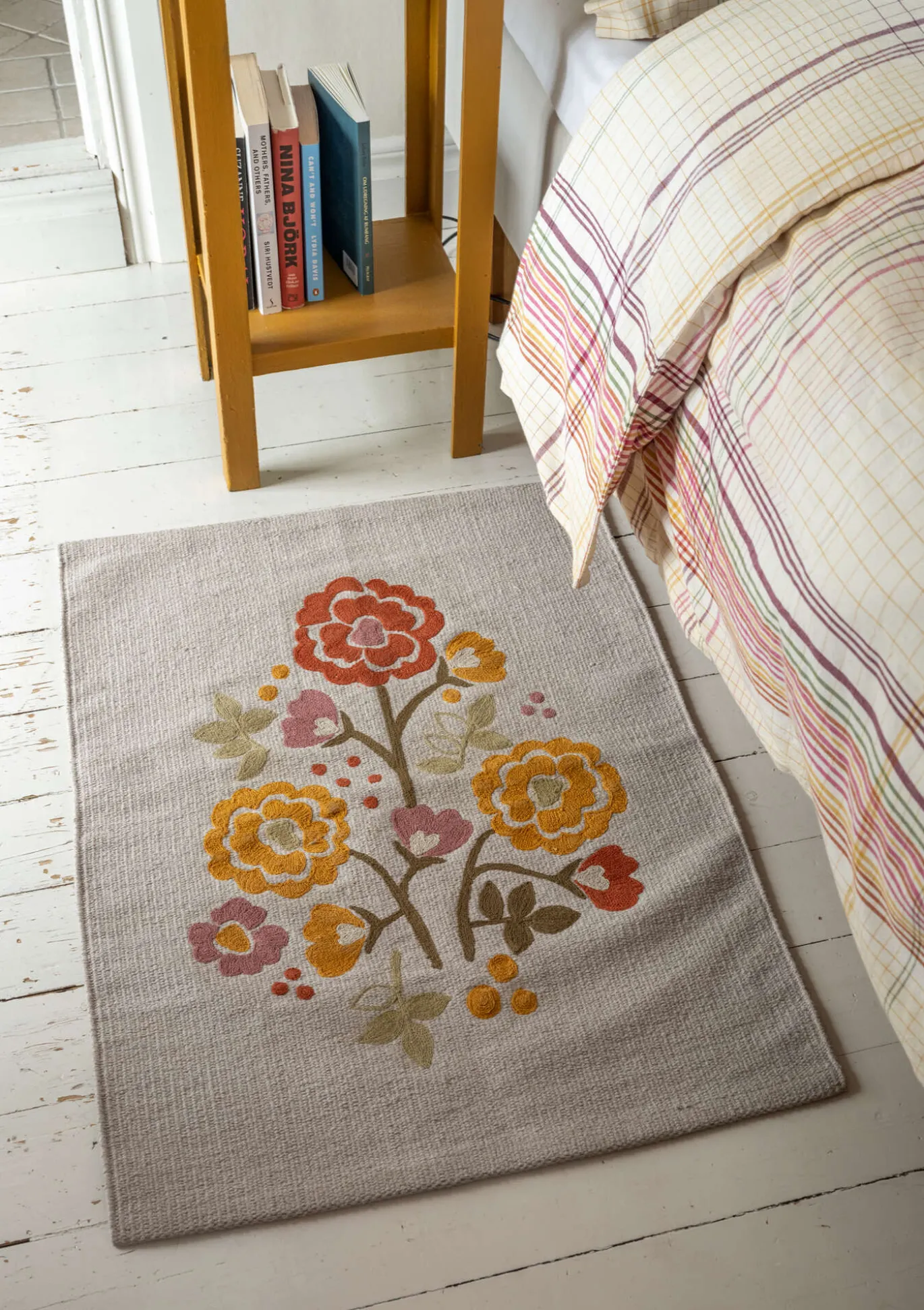 Teppich „Wild rose“ aus Bio-Baumwolle