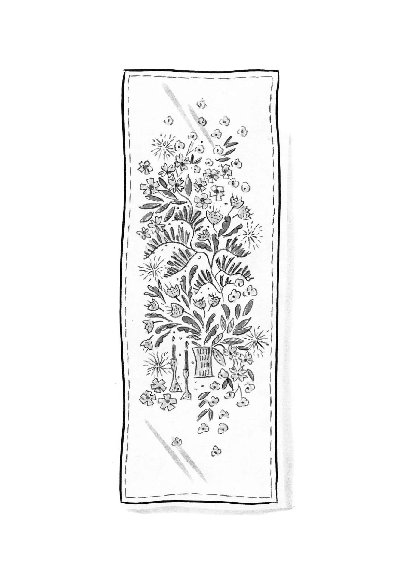 Tischläufer „Gnistra“ aus Bio-Baumwolle