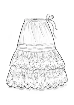 Unterrock aus Bio-Baumwollgewebe