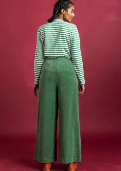 Velourshose aus Bio-Baumwolle/Recycling-Polyester