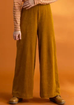 Velourshose aus Bio-Baumwolle/Recycling-Polyester