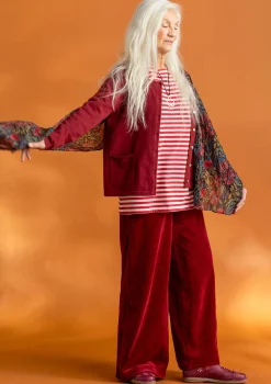 Velourshose aus Bio-Baumwolle/Recycling-Polyester