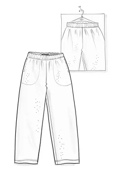 Velourshose „Nora“ aus Bio-Baumwolle/Recycling-Polyester