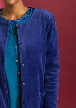 Veloursjacke aus Bio-Baumwolle/Recycling-Polyester