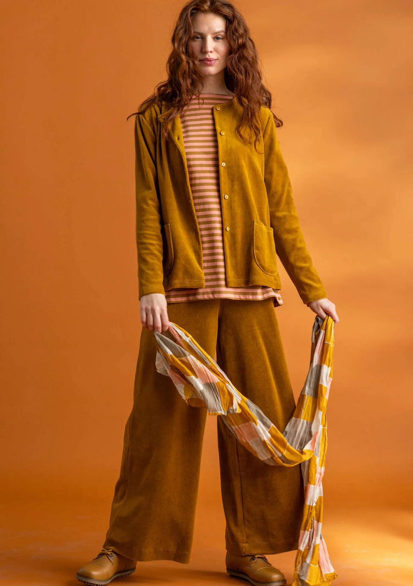 Veloursjacke aus Bio-Baumwolle/Recycling-Polyester