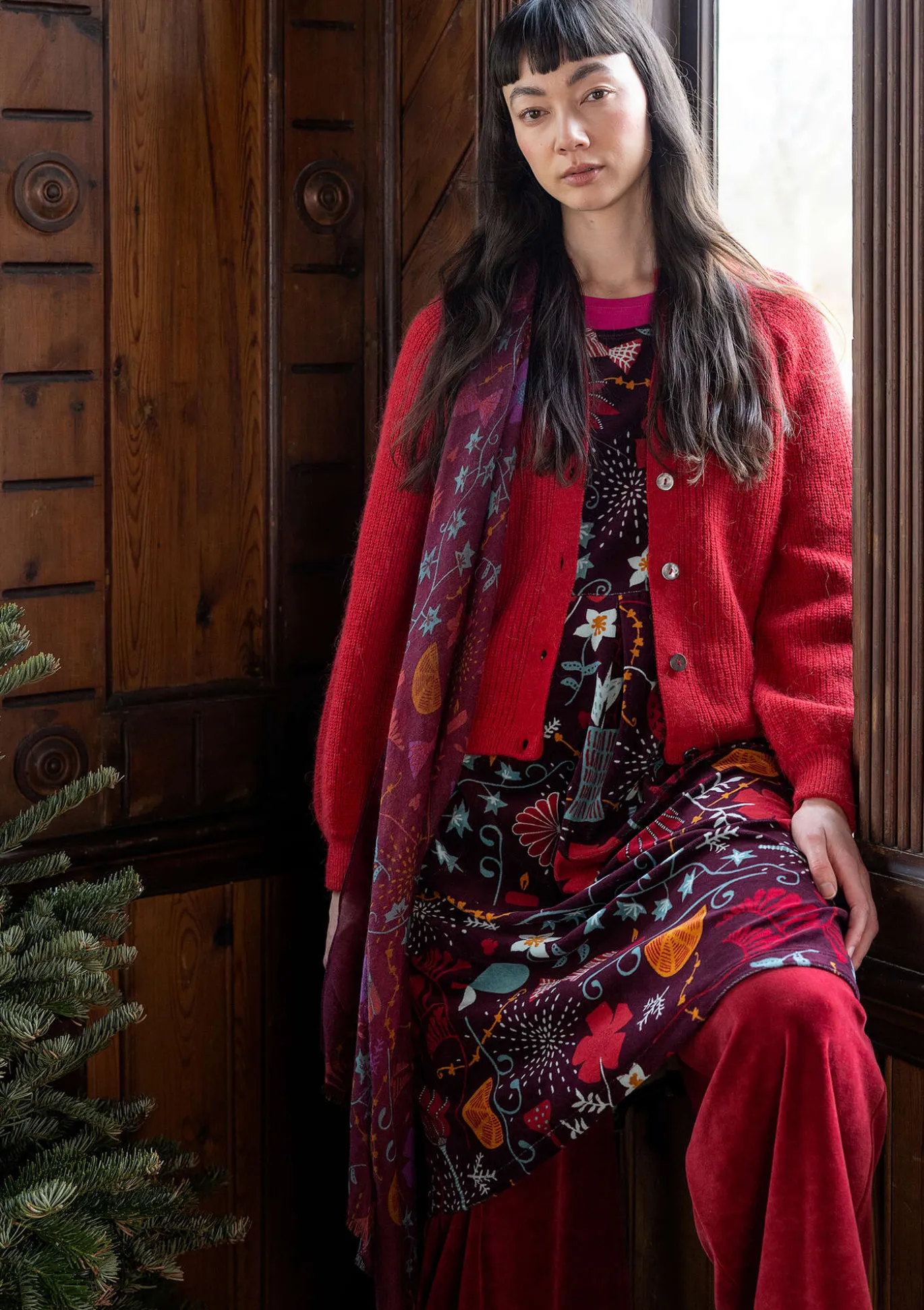 Velourskleid „Fyrverkeri“ aus Bio-Baumwolle/Recycling-Polyester