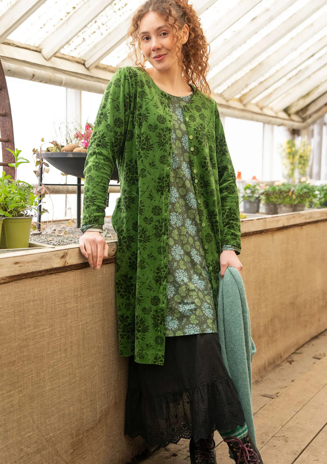 Velourskleid „Selma“ aus Bio-Baumwolle/Recycling-Polyester