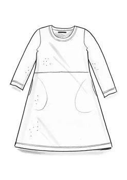 Velourstunika aus Bio-Baumwolle/Recycling-Polyester