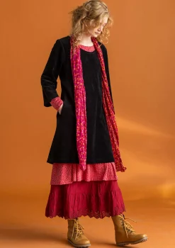 Velourstunika aus Bio-Baumwolle/Recycling-Polyester