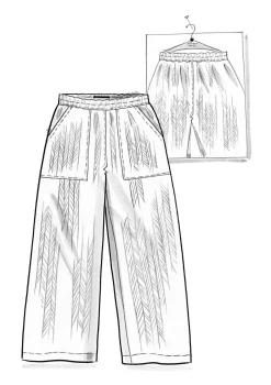 Webhose „Woodland“ aus Bio-Baumwolle/Leinen