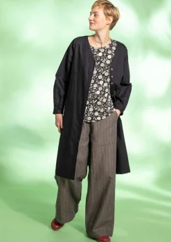 Webkleid aus Bio-Baumwolle/Leinen