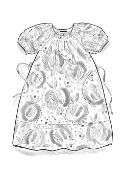 Webkleid „Great Rose“ aus Bio-Baumwolle/Seide