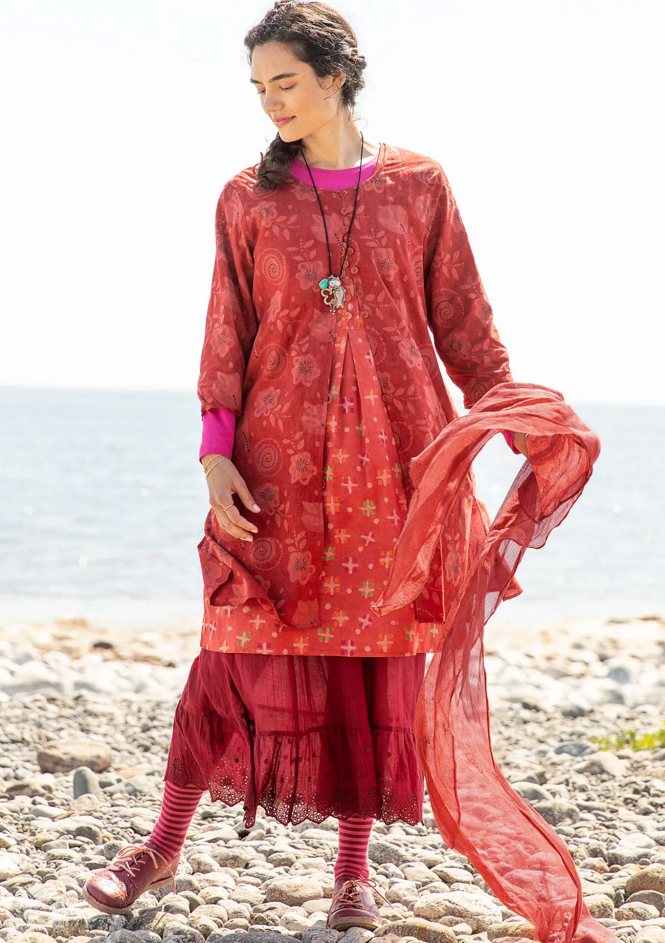 Webkleid „Kamala“ aus Bio-Baumwolle