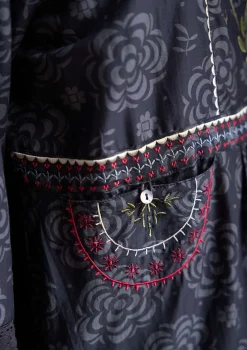 Webkleid „Kamelia“ aus Bio-Baumwolle/Seide