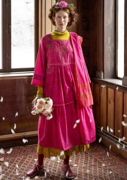 Webkleid „Kamelia“ aus Bio-Baumwolle/Seide