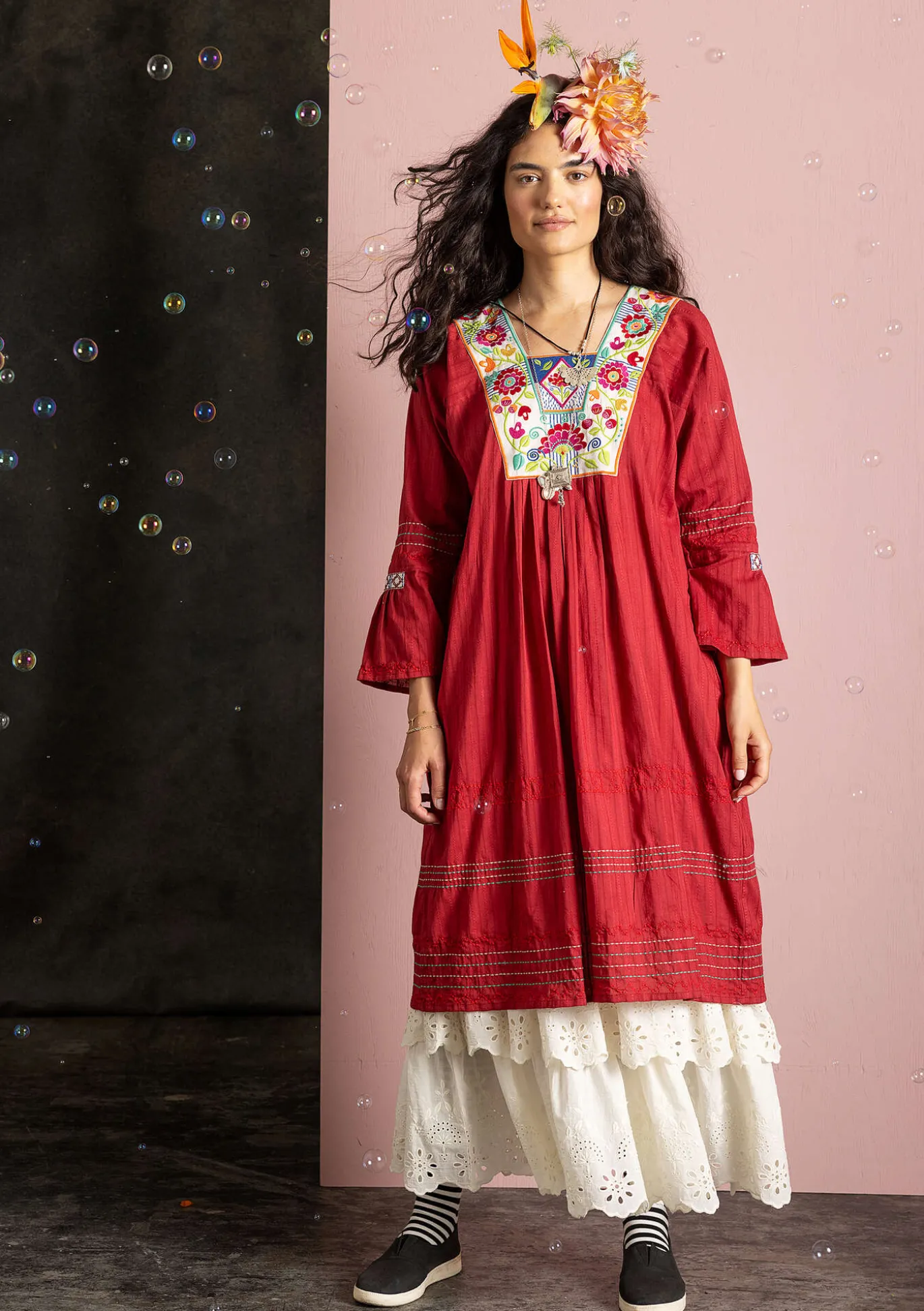 Webkleid „Kristina“ aus Bio-Baumwolle