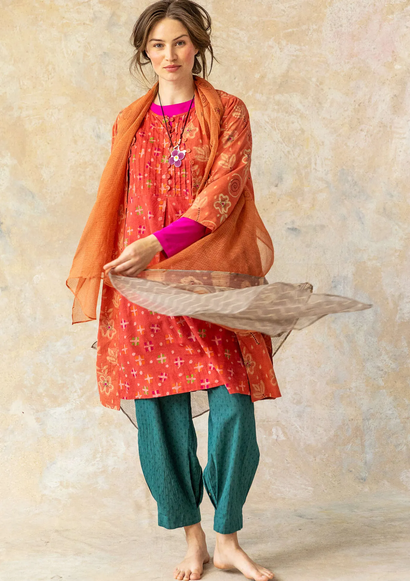 Webkleid „Neela“ aus Bio-Baumwolle