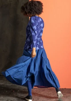 Webrock aus Baumwolle/Seide