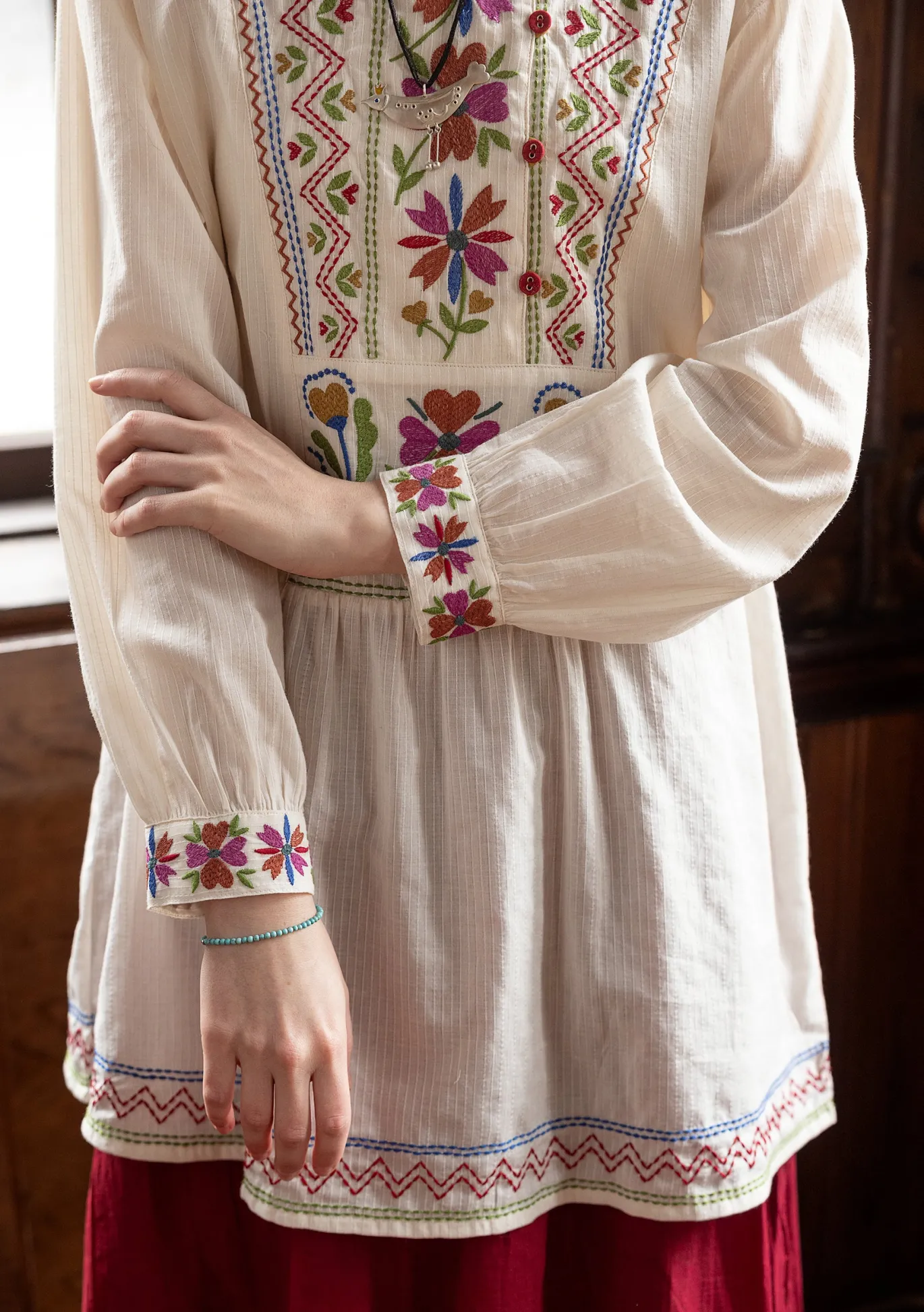 Webtunika „Wanja“ aus Bio-Baumwolle