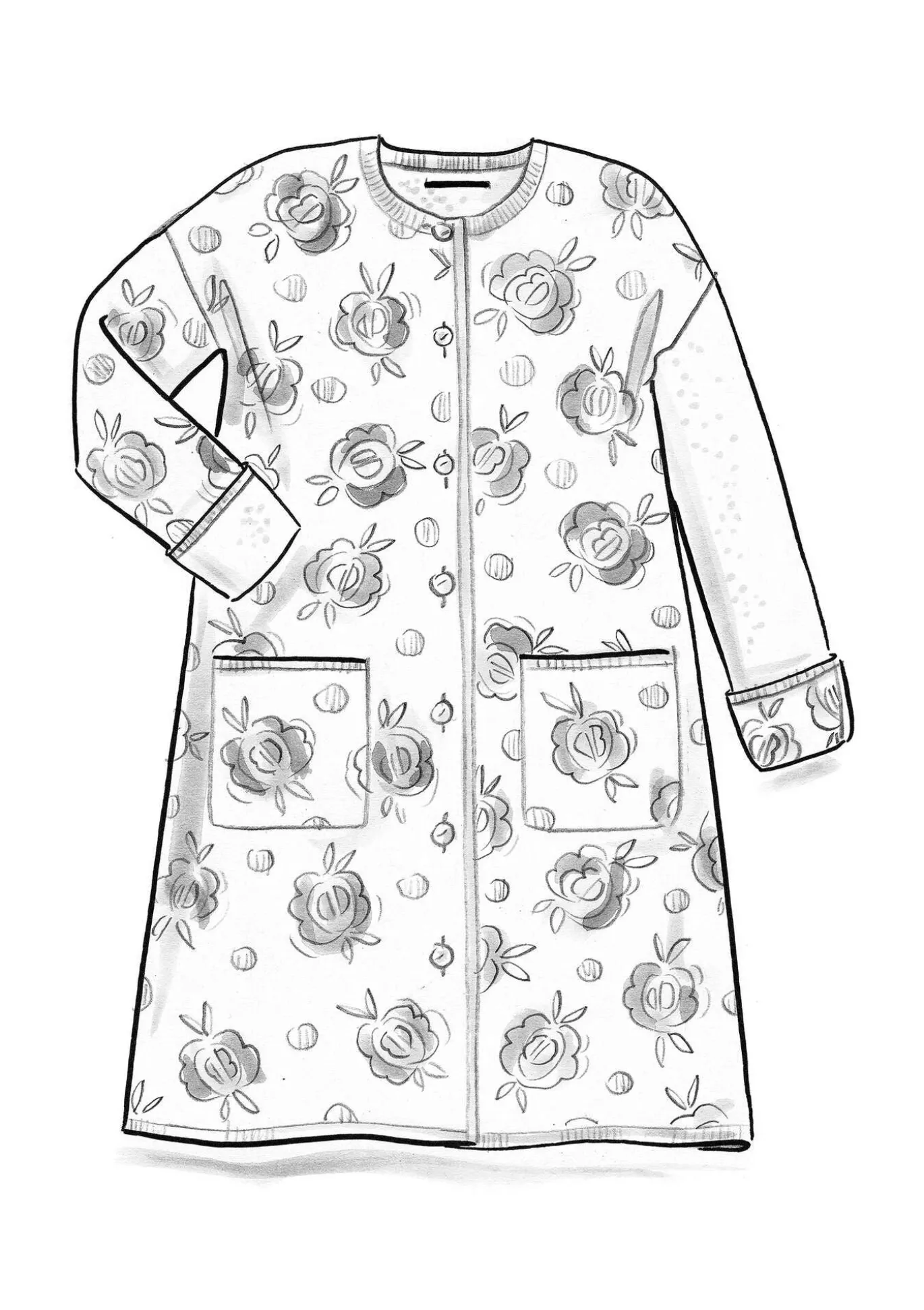 Wendemantel „Aria“ aus gefilztem Wollstrick