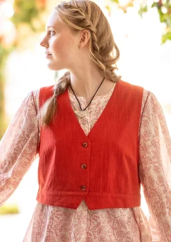 Weste „Stina“ aus Bio-Baumwollgewebe
