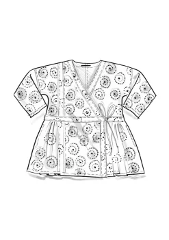 Wickelbluse „Clay“ aus Bio-Baumwolle